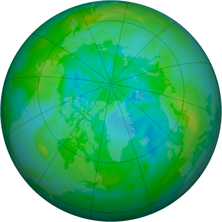 Arctic ozone map for 02 September 2003
